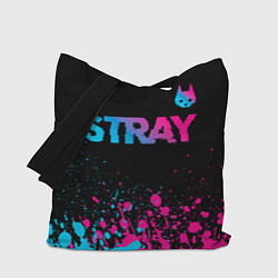 Сумка-шопер Stray - neon gradient logo, цвет: 3D-принт