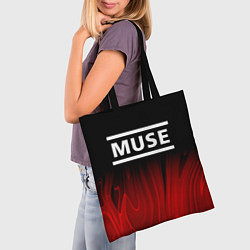 Сумка-шопер Muse red plasma, цвет: 3D-принт — фото 2