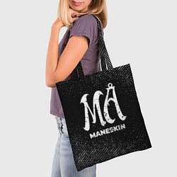 Сумка-шопер Maneskin с потертостями на темном фоне, цвет: 3D-принт — фото 2