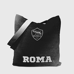 Сумка-шопер Roma sport на темном фоне: символ, надпись, цвет: 3D-принт