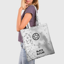 Сумка-шопер Black Butler японский шрифт - символ, надпись, цвет: 3D-принт — фото 2