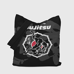 Сумка-шопер Jiu-jitsu throw logo, цвет: 3D-принт