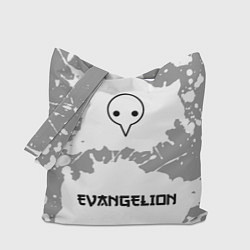 Сумка-шопер Evangelion японский шрифт - символ, надпись, цвет: 3D-принт