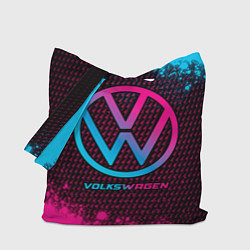 Сумка-шопер Volkswagen - neon gradient, цвет: 3D-принт