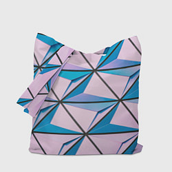 Сумка-шопер Абстрактные геометрические панели, цвет: 3D-принт