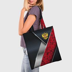 Сумка-шопер Red & black Russia, цвет: 3D-принт — фото 2