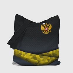 Сумка-шопер Золотой герб black gold, цвет: 3D-принт
