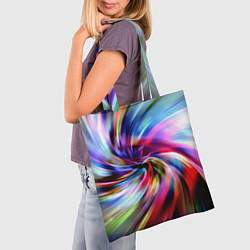 Сумка-шопер Радужная спираль, цвет: 3D-принт — фото 2