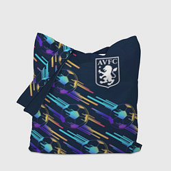 Сумка-шопер Aston Villa градиентные мячи, цвет: 3D-принт