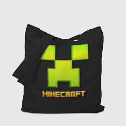 Сумка-шопер Minecraft: neon logo, цвет: 3D-принт