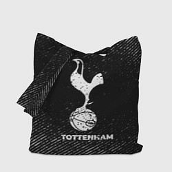 Сумка-шопер Tottenham с потертостями на темном фоне, цвет: 3D-принт