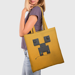 Сумка-шопер Minecraft Creeper game, цвет: 3D-принт — фото 2
