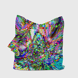 Сумка-шопер Acid pixels, цвет: 3D-принт