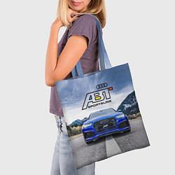 Сумка-шопер Audi ABT - sportsline на трассе, цвет: 3D-принт — фото 2
