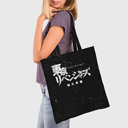 Сумка-шопер Токийские мстители иероглифы надпись, цвет: 3D-принт — фото 2