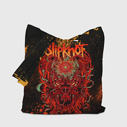 Сумка-шопер Slipknot - red monster, цвет: 3D-принт