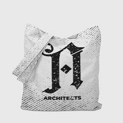 Сумка-шопер Architects с потертостями на светлом фоне, цвет: 3D-принт