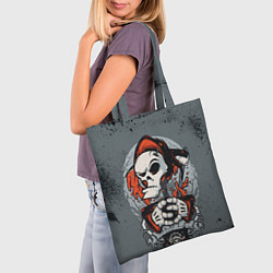 Сумка-шопер Slipknot Скелет, цвет: 3D-принт — фото 2