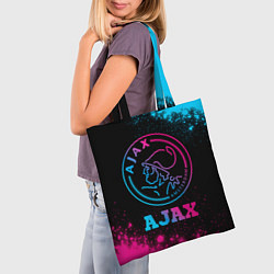 Сумка-шопер Ajax - neon gradient, цвет: 3D-принт — фото 2
