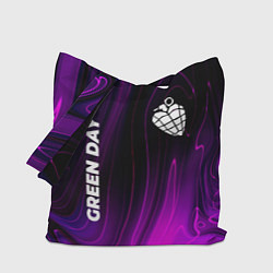 Сумка-шопер Green Day violet plasma, цвет: 3D-принт