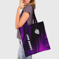 Сумка-шопер Green Day violet plasma, цвет: 3D-принт — фото 2