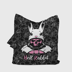 Сумка-шопер Hell rabbit, year of the rabbit, цвет: 3D-принт