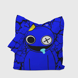Сумка-шопер Радужные друзья персонаж Синий, цвет: 3D-принт