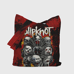 Сумка-шопер Slipknot rock, цвет: 3D-принт