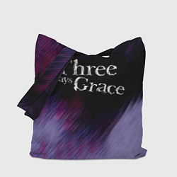 Сумка-шопер Three Days Grace lilac, цвет: 3D-принт
