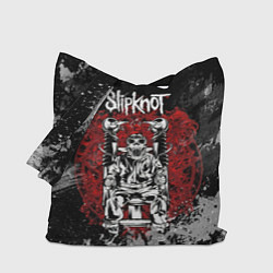 Сумка-шопер Slipknot скелет, цвет: 3D-принт