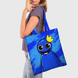 Сумка-шопер Радужные друзья: веселый Синий, цвет: 3D-принт — фото 2