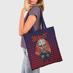 Сумка-шопер Slipknot clown, цвет: 3D-принт — фото 2