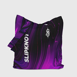 Сумка-шопер Slipknot violet plasma, цвет: 3D-принт