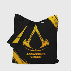 Сумка-шопер Assassins Creed - gold gradient, цвет: 3D-принт