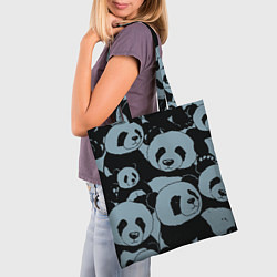 Сумка-шопер Panda summer song, цвет: 3D-принт — фото 2