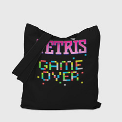 Сумка-шопер Tetris - Game Over, цвет: 3D-принт