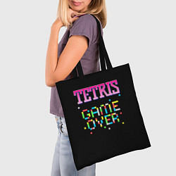 Сумка-шопер Tetris - Game Over, цвет: 3D-принт — фото 2