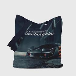 Сумка-шопер Lamborghini - power - Italy, цвет: 3D-принт