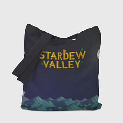 Сумка-шопер Ночь в Stardew Valley, цвет: 3D-принт