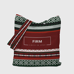 Сумка-шопер FIRM как красный свитер из 90х, цвет: 3D-принт