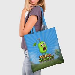 Сумка-шопер My Singin Monsters - Зерномех, цвет: 3D-принт — фото 2