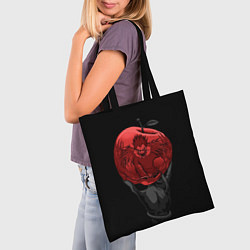 Сумка-шопер Рюк и красное яблоко, цвет: 3D-принт — фото 2