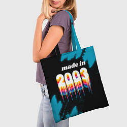 Сумка-шопер Made in 2003: liquid art, цвет: 3D-принт — фото 2