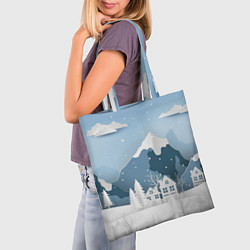 Сумка-шопер Зимний день, цвет: 3D-принт — фото 2