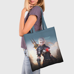 Сумка-шопер The Witcher girl art, цвет: 3D-принт — фото 2