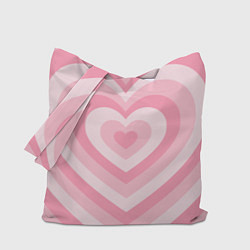 Сумка-шопер Hearts pink, цвет: 3D-принт
