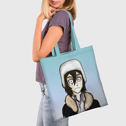 Сумка-шопер Достоевский в шапке, цвет: 3D-принт — фото 2