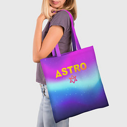 Сумка-шопер Астро неон, цвет: 3D-принт — фото 2