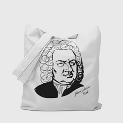 Сумка-шопер Johann Sebastian Bach, цвет: 3D-принт