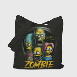 Сумка-шопер Simpsons zombie, цвет: 3D-принт
